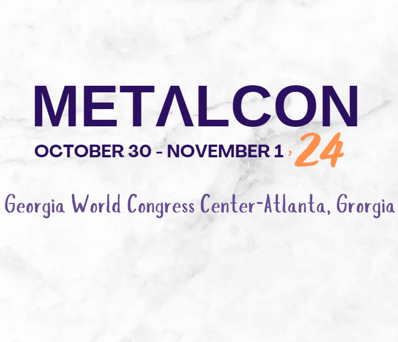This is the logo of Metalcon 2024 with date and location.